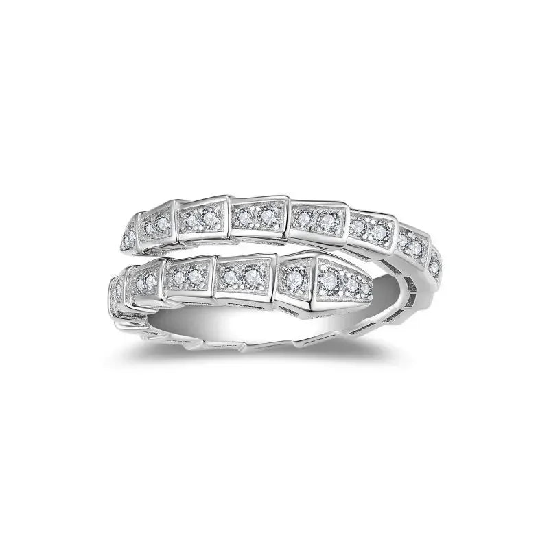 Diorina Jewelry Trendy Snake-Shaped Ring - Gold plated