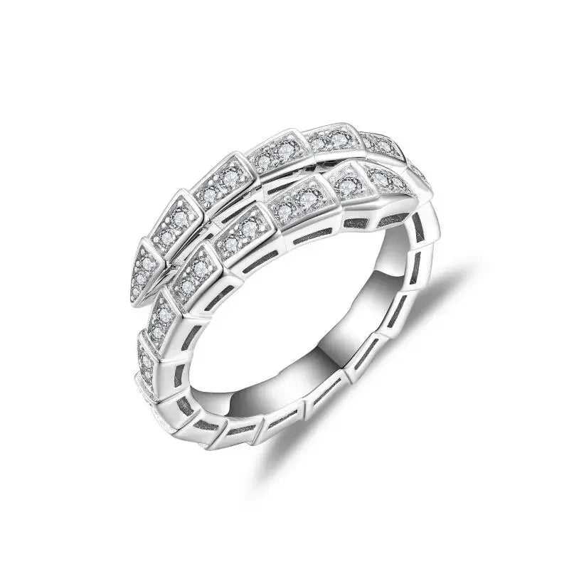 Diorina Jewelry Trendy Snake-Shaped Ring - Gold plated